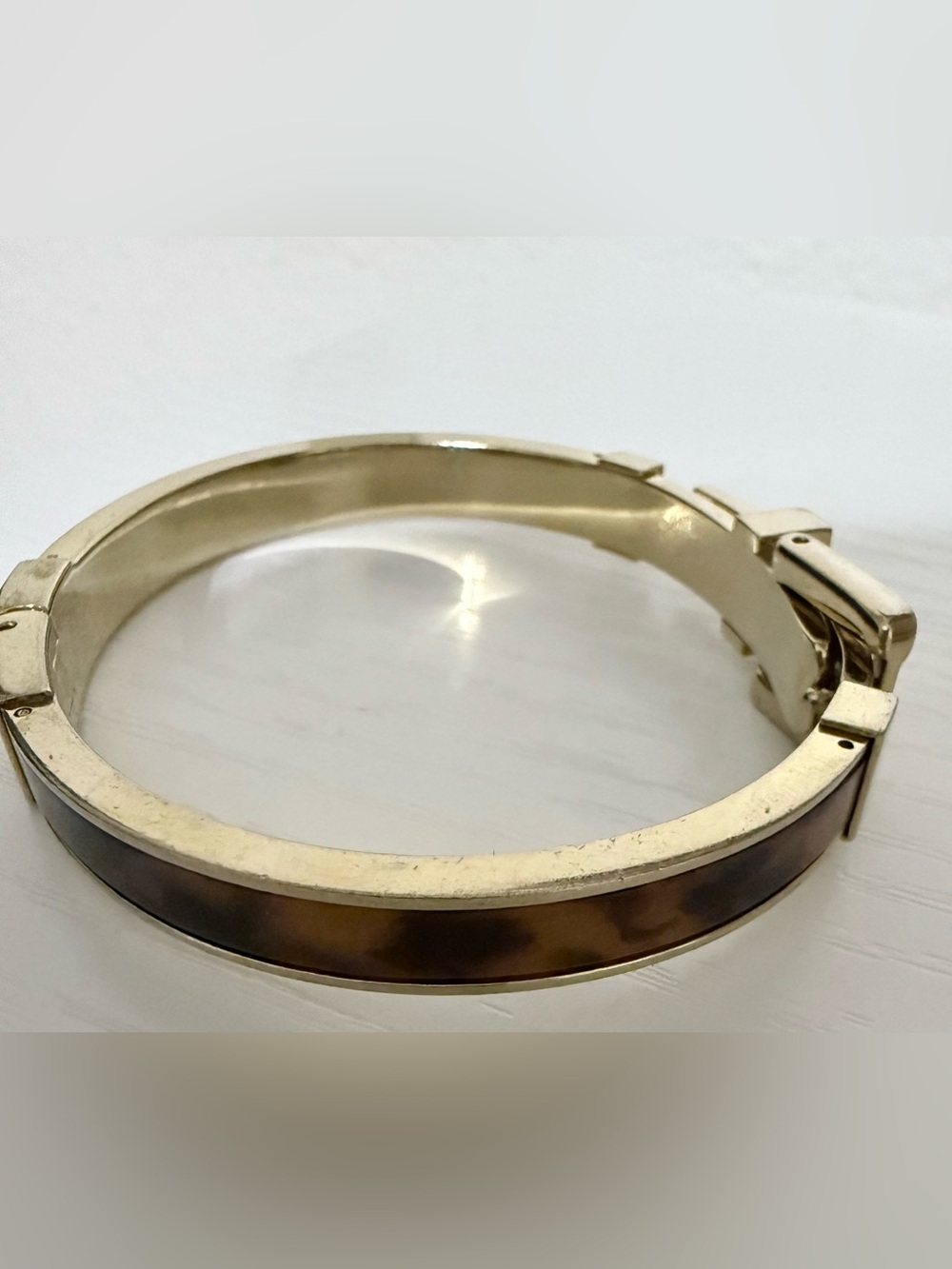 Michael Kors Gold Tone Belt-Style Bracelet - Picture 3 of 5